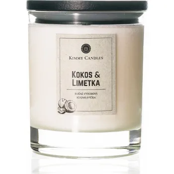 Svíčka KimmyCandles.cz Sójová svíčka Kokos & Limetka 220g