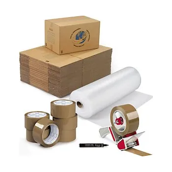 Obalový materiál Sada na stěhování - krabice, pásky, odvíječ, bublinková fólie a popisovač - Balení po 1 ks