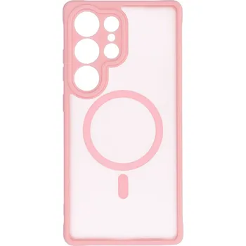 Náhradní kryt pro mobilní telefon Kryt Full Matte Mag Cover Case s MagSafe Samsung Galaxy S25 Plus Bright Pink