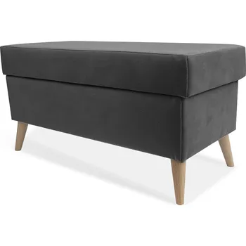 Taburet Taburet BAJO s úložným prostorem - grafitový - ITAKA 14