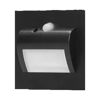 Vestavěné schodišťové svítidlo ORNO DRACO AD-OS-6164LR3/B, 3000K, 30lm, černá