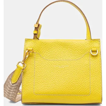 Kabelka Kožená kabelka Gianni Chiarini NICOLE BS.11335.TKL.NAETN žlutá 11X, vel. ONE SIZE