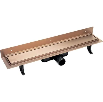 Laveo Odtokový žlab do sprchy Basso - 90 cm Růžové zlato