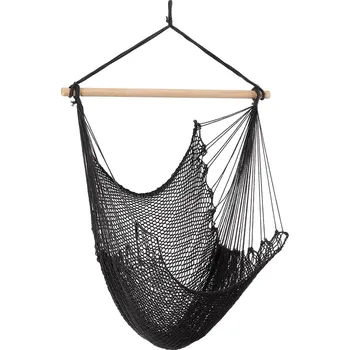 Houpací síť Brazilská houpací síť Bizzotto Benidorm černá barva 792213 99X