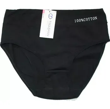 Dámské kalhotky do pasu 100% bavlna M1534 černá 598-29