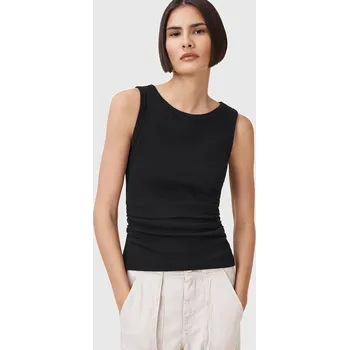 Bavlněný top AllSaints KATARINA dámský, černá barva, W192JC 99X, vel. XS