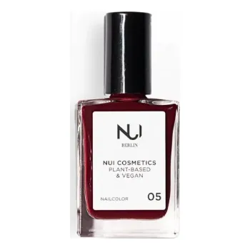 Lak na nehty NUI Cosmetics Plant-Base & Vegan Nailcolor 05 DARK RED