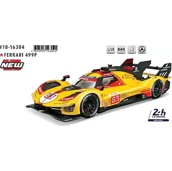 autíčko Ferrari 499P 3.0L Turbo V6 Team Ferrari AF Corse No.83 24h Le Mans 2024 R.Kubica - R.Schwartzman (sběratelský model, určeno pouze k vystavení)