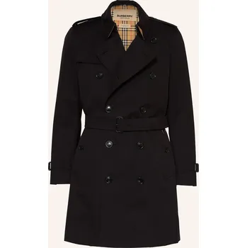 Pánský zimní kabát Burberry Pánský Trenčkot Kensington, černá, 52