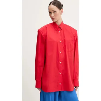 Dámská košile Košile Fiorucci Red Embroidered Padded Shirt W02SMTLO347CO01RD01 červená 33X, vel. 38