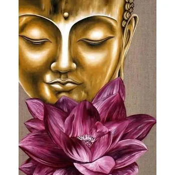 Diamantové malování Diamantové malování/Homfun - Budha a květ