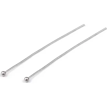 Korálek Ozdobný ketlovací nýt 40 mm Varianta: 2 platina, Balení: 50 ks