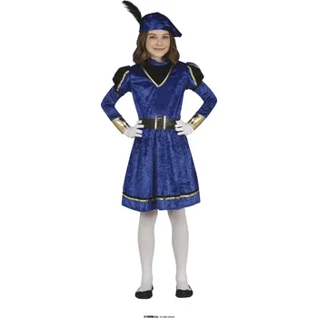 Karnevalový kostým Guirma Páže modrý dětský kostým Velikost: 3 – 4 roky