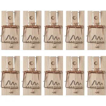 Odpuzovač zvířat Gardigo Holz Schlagfalle past na myši 10 ks