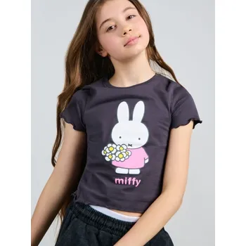 Sinsay - Tričko Miffy - šedá - 001EU-86X - 001EU-86X-164