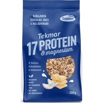 Protein Müsli PROTEIN & MAGNESIUM 17% - bílá čokoláda a kokos - Tekmar 200g