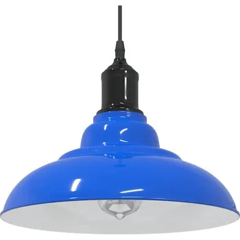 Stojací lampa Závěsné svítidlo nastavitelnou výškou E27 Ø31 cm metal Modrá4103436
