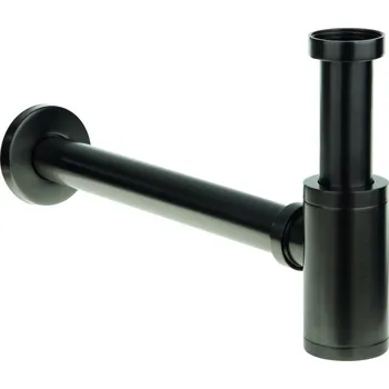 Laveo Kulatý koupelnový sifon Grafit