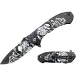Kandar Skull Black/White skládací nůž