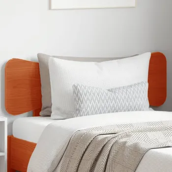 Čelo postele voskově hnědé 90 cm masivní borové dřevo Hnědá844796