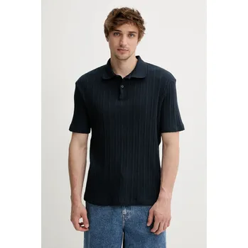 Pánské tričko Bavlněné polo tričko Samsoe Samsoe SAKEVIN M25200034 námořnická modř 59X, vel. S