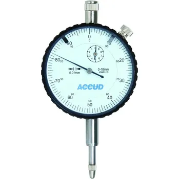 Číselníkový úchylkoměr 0-10mm ( 0,01mm ) v plastovém boxu, ACCUD