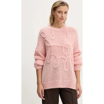 Dámský svetr Vlněný svetr MUNTHE TAHLIS 243160124370 růžová 30X, vel. 38