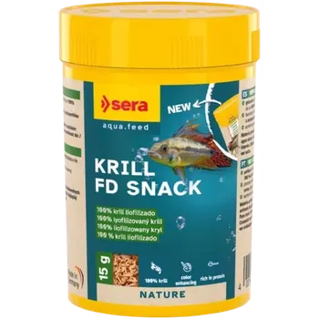 Krmivo pro rybičky Sera Krill FD Snack 100ml (Sera Krill FD Snack - Krunýřovky 100ml)