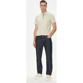 Pánské oblečení BOSS Polokošile Passerzip 50537507 Béžová Slim Fit L