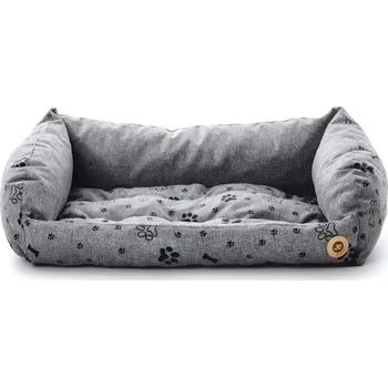 Pelíšek pro psa JK ANIMALS, kanape Grey Lux M, pohodlné kanape pro malé a střední psy, 65×45×20 cm