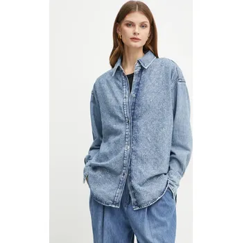 Dámská košile Džínová košile Boss Orange 50528350 modrá 95J, vel. 40