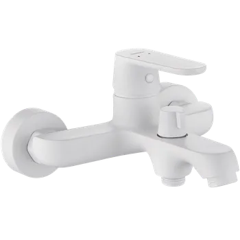 Vodovodní baterie Kuchinox DIMA – nástěnná vanová baterie bez sprchového setu, bílý mat