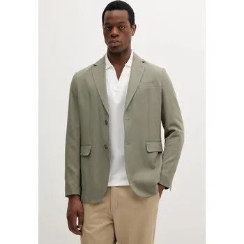 Pánské sako Sako s příměsí lnu Marciano by Guess GEORGE pánské, zelená barva, 5GHN15 2310Z 5GHN15.2310Z 97X, vel. 52