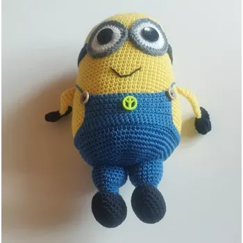 Pohádka Velký háčkovaný MIMOŇ TIM - Z pohádky JÁ PADOUCH - 30 cm (Značka: RUČNÍ PRÁCE)