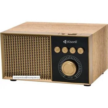 Bluetooth reproduktor Reproduktor Kisonli G10, Bluetooth, USB, SD, RGB, AUX, FM – zlatá Reproduktor Kisonli G10 s Bluetooth, USB, SD, AUX a FM připojením zaujme i RGB podsvícením. Kompaktní provedení a všestranné možnosti