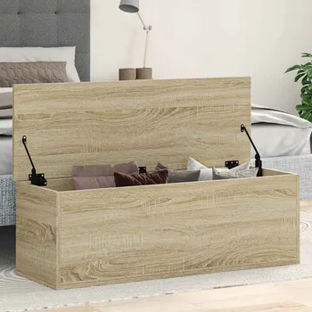 Úložný box Úložný regál dub sonoma 102 x 35 x 35 cm kompozitní dřevo Hnědá840690