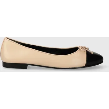 Dámské baleríny Kožené baleríny Tory Burch Cap-Toe Ballet 154512.650 béžová 02X, EUR 41