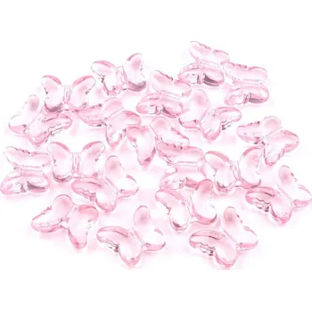Dětské navlékací korálky Plastové korálky motýl 15x18 mm Varianta: 6 růžová dětská, Balení: 20 ks