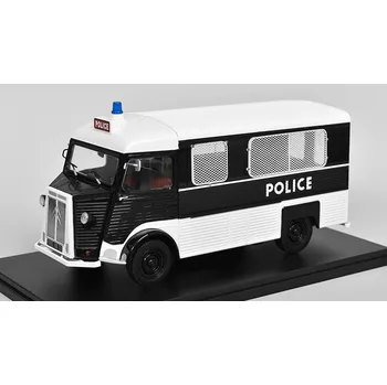 autíčko Citroen Type H Policie 1960 1:24 - Hachette časopis s modelem Citroen Type H Police 1960 - kovový model auta