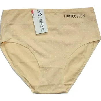 Dámské kalhoty Dámské kalhotky vyšší do pasu 3915 okrové 598/488