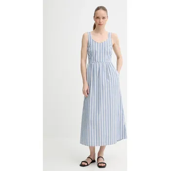 Dámské šaty Bavlněné šaty Marc O'Polo modrá barva, maxi, 5000006326 95X, vel. XS