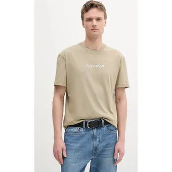 Bavlněné tričko Calvin Klein K10K111346 zelená 81X, vel. L