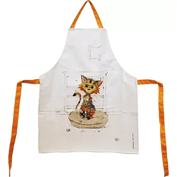 Kuchyňská zástěra Dětská zástěra BUG ART Kocour v pelíšku