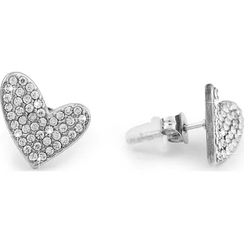 Náušnice Náušnice z nerezové oceli s broušenými kamínky srdce