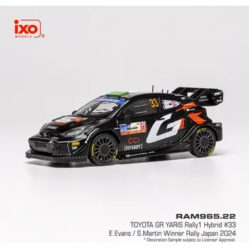 autíčko Toyota GR Yaris Rally1 - Rally Japan 2024 #33 Evans - Martin 1:43 IXO