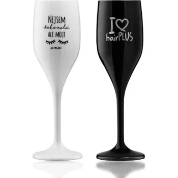 Sklenice Manta Hair Sada nerozbitných sklenic na prosecco 155 ml 2 ks
