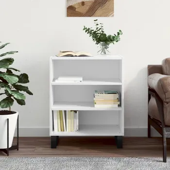 přebalovací pult a komoda Příborník bílý s vysokým leskem 57x35x70 cm kompozitní dřevo Bílá827142