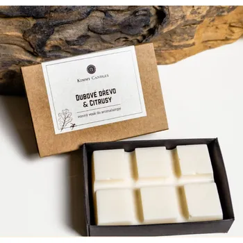 vonný vosk KimmyCandles.cz Vonný vosk Dubové dřevo & Citrusy
