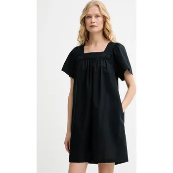 Dámské šaty Šaty s příměsí lnu Levi's AMBRE BABYDOLL DRESS 001HT černá 99X, vel. S