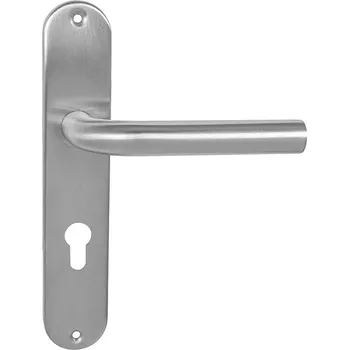 Dveřní kování MP kování MP-MONA-SO Provedení: otvor pro FAB klíč PZ, Povrch: nerez broušená - BN, Rozteč: 90